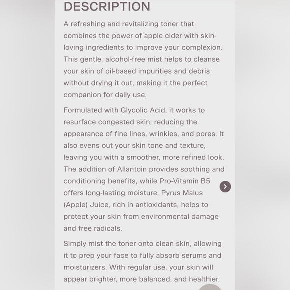 DERMALACTIVES Apple Cider Toning Spray - Picture 4 of 16